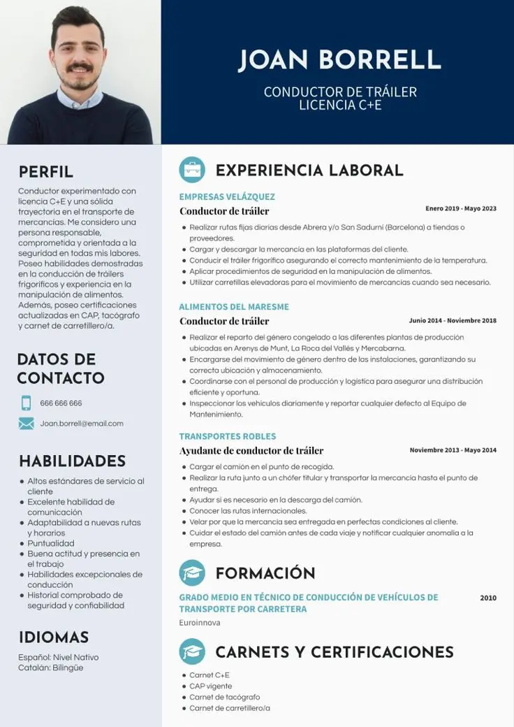 Curriculum Vitae para Camioneros: Guía Completa para Conseguir Empleo - Necesita un currículum para trabajos de transporte de camiones curriculum vitae para camioneros - Necesita un currículum para trabajos de transporte de camiones